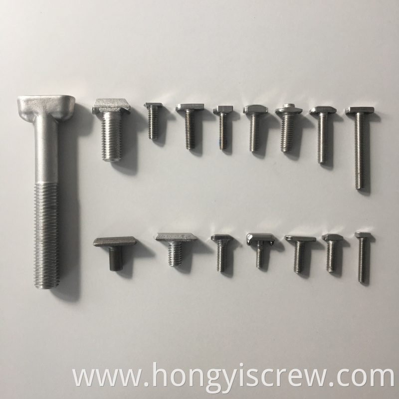 good quality stainless steel t track bolts